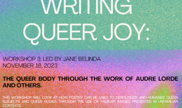 Workshop with Jane Belinda: The Queer Body Through the Work of Audre Lorde and Others